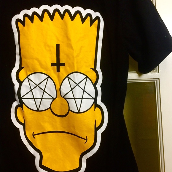 The Simpsons Other - Satanic Temple of Springfield Bart Simpson Tee